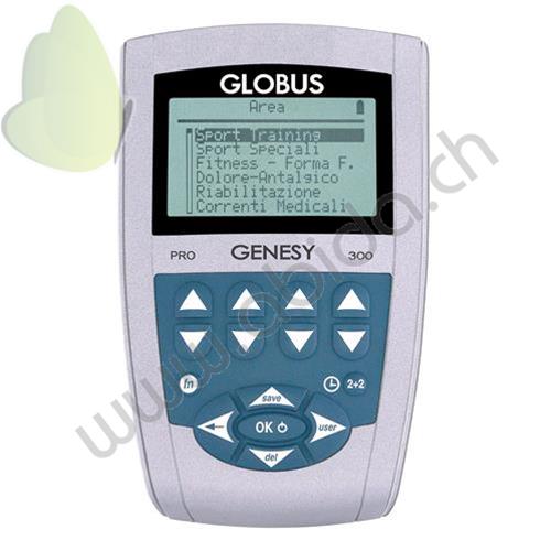Genesy 300 Pro - Stimulateur professionnel - TENS, EMS, MENS, incontinence, IONOPHORÈSE (91 Programmes - 5 types de courant différents - 4 canaux indépendants)