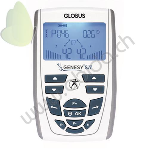 Produit: GLO-G3725 - Genesy S II - Professional Stimulateur - TENS, EMS,  incontinence, IONOPHORÈSE (60 programmes - 4 types de courant différents -  2 canaux indépendants et séparés) - GLOBUS (ELETTROMEDICALI E  SPORT-ELETTROMEDICALI-ELETTROTERAPIA - 2 ...