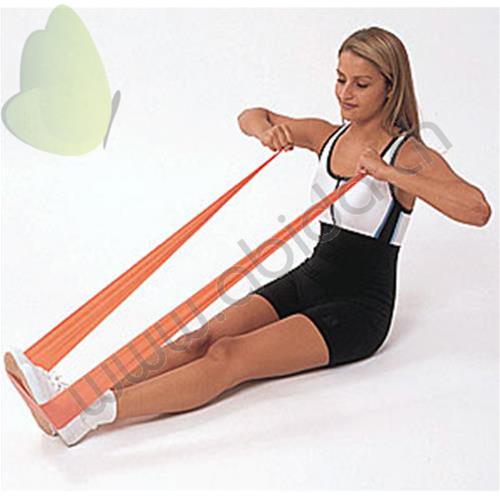 REP BAND - FÜR REHAB-ÜBUNGEN (rot / orange - Stufe 2) (45,7 m) latexfrei und geruchlos - Ideal für die Stärkung und die Rehabilitation der Muskelfunktion und für die Verbesserung der Mobilität