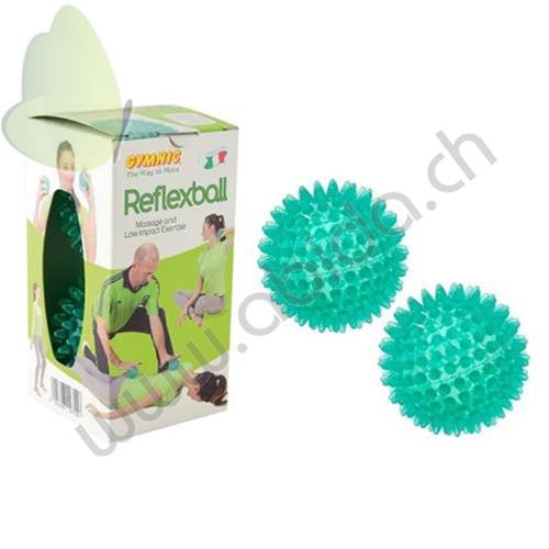 REFLEXBALL (Confezione da 2 pz) (Diametro 8 cm) Palline ideali nella ginnastica dolce: concepite per il massaggio, la riflessologia, la terapia delle mani e gli esercizi di rilassamento 