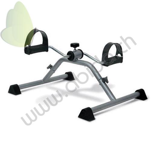 PEDALIERA in acciaio cromato per esercizi di riabilitazione degli arti inferiori (da usare seduti) o superiori (appoggiata su un tavolo).