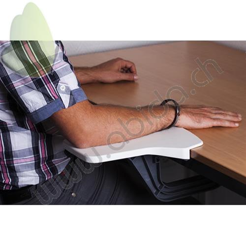 APPOGGIO JUMBOREST - Poggia-braccio universale e trasferibile per quasi tutti i tipi di tavoli o scrivanie in commercio. Di materiale plastico ed antiscivolo, resistente agli urti
