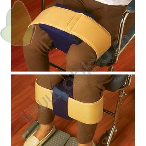CUNEO DIVARICATORE PER CARROZZINA E LETTO - con cintura a velcro regolabile - ideale per i pazienti costretti a letto, o su carrozzina o poltrona -Garantisce la corretta divaricazione delle gambe
